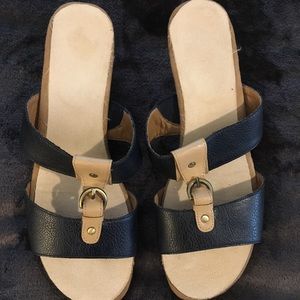 Slip-on Wedge Sandals